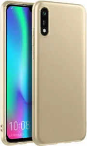Huawei Y5 2019 Kılıf İnce Mat Esnek Silikon - Gold