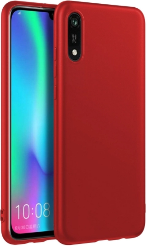 Huawei Y5 2019 Kılıf İnce Soft Mat Renkli Esnek Silikon Kapak - Kırmızı