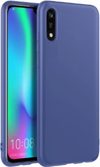 Huawei Y5 2019 Kılıf İnce Soft Mat Renkli Esnek Silikon Kapak - Lacivert