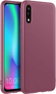 Huawei Y5 2019 Kılıf İnce Soft Mat Renkli Esnek Silikon Kapak - Mürdüm