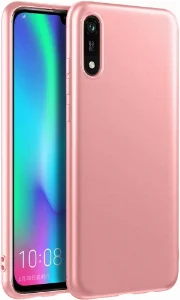 Huawei Y5 2019 Kılıf İnce Mat Esnek Silikon - Rose Gold