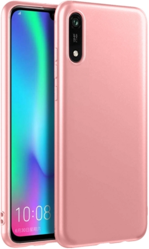 Huawei Y5 2019 Kılıf İnce Soft Mat Renkli Esnek Silikon Kapak - Rose Gold