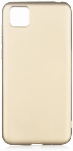 Huawei Y5p Kılıf İnce Soft Mat Renkli Esnek Silikon Kapak - Gold