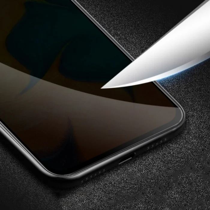 Huawei Y6 2019 Kırılmaz Cam 5D  Ekran Koruyucu Karartmalı Hayalet Cam Privacy Tam Kapatan 