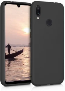 Huawei Y7 2019 Kılıf İnce Mat Esnek Silikon - Siyah