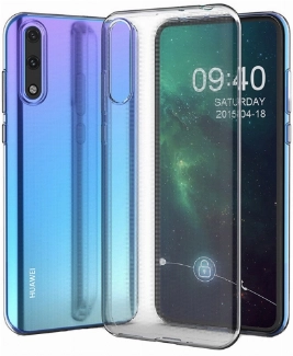 Huawei Y8p Kılıf Kamera Korumalı Esnek Silikon Kapak - Şeffaf