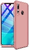 Huawei Y9 Prime 2019 Kılıf 3 Parçalı 360 Tam Korumalı Rubber AYS Kapak  - Rose Gold