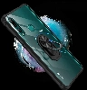 Huawei Y9 Prime 2019 Kılıf Standlı Arkası Şeffaf Kenarları Airbag Kapak - Siyah