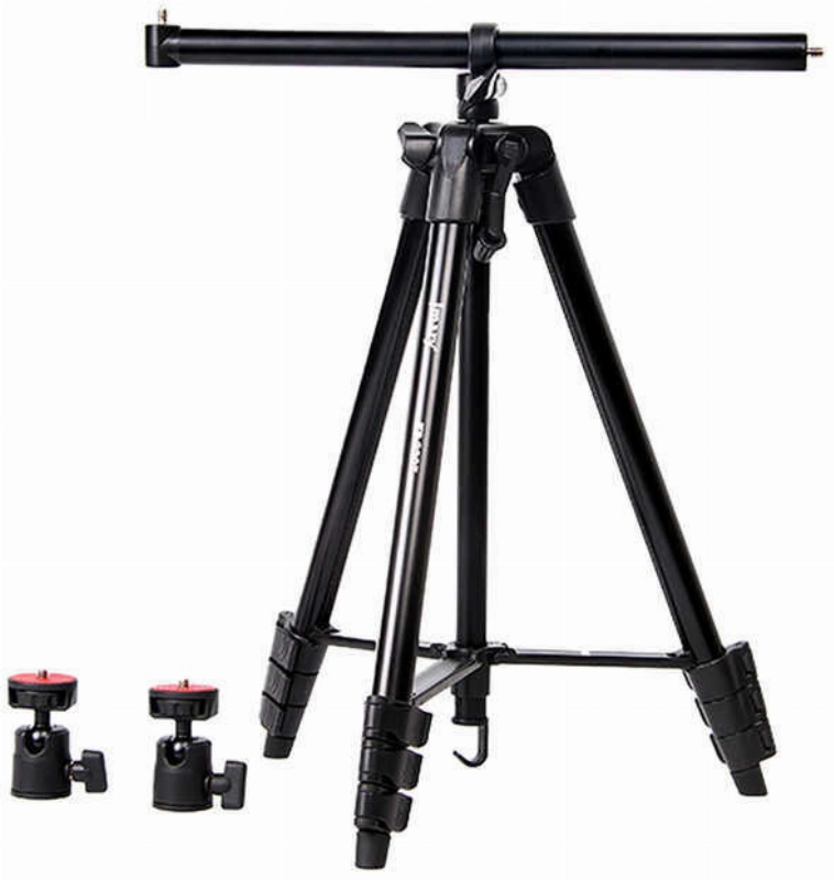 Jmary KP2207 Tripod 4 Farklı Yükseklik Ayarı 133 cm 360 Derece Dönebilen Başlık - Siyah