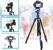 Jmary KT3255NB30 3 Kademeli 164.5cm Fonksiyonel Ayrılabilir Monopod Tasarım Başlıklı Tripod - Siyah