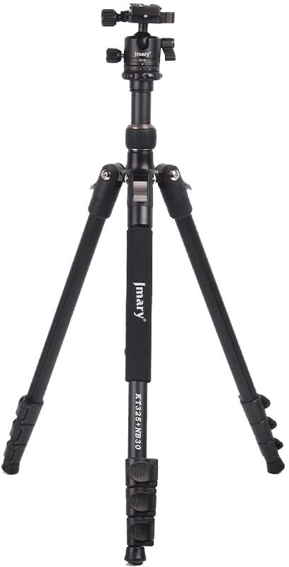 Jmary KT3255NB30 3 Kademeli 164.5cm Fonksiyonel Ayrılabilir Monopod Tasarım Başlıklı Tripod - Siyah