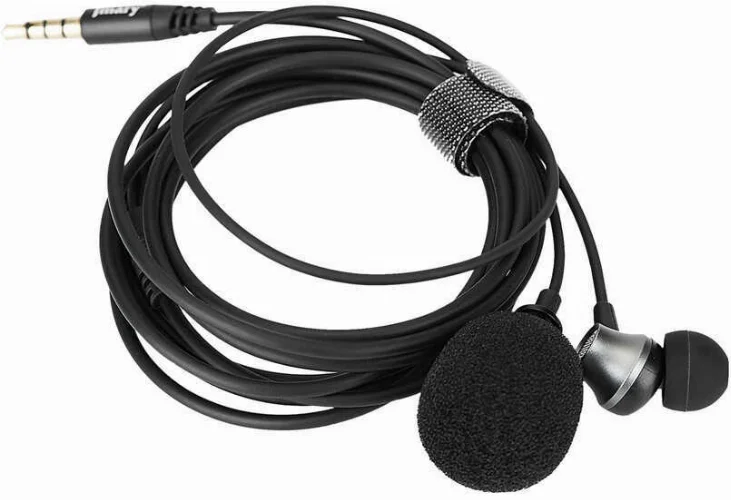 Jmary MC-R5 3.5mm Canlı Yayın Yaka Mikrofon - Siyah