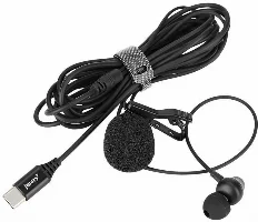 Jmary MC-R6 Type-C Canlı Yayın Yaka Mikrofon - Siyah