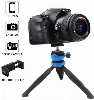 Jmary MT-20 Tripod 360 Derece Oynar Başlıklı Çok Yönlü Kısa Telefon Sabitleyici 16 cm - Kırmızı