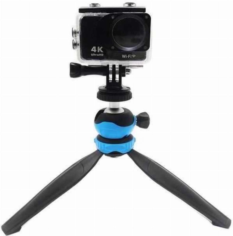 Jmary MT-20 Tripod 360 Derece Oynar Başlıklı Çok Yönlü Kısa Telefon Sabitleyici 16 cm - Mavi