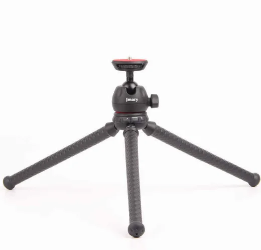 Jmary MT-25 Tripod Flexible Ahtapot Ayak Tasarımlı Tripod Telefon Sabitleyici 30 cm - Siyah