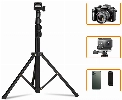 Jmary MT-39 5 Kademeli 153cm Fonksiyonel 2 in 1 Monopod 360 Derece Dönebilen Başlıklı Tripod - Siyah