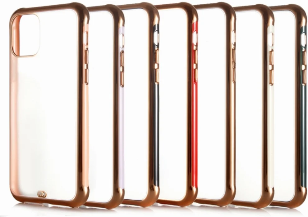 Apple iPhone 11 Kılıf Parlak Sert Silikon Airbag Voit Kapak - Beyaz