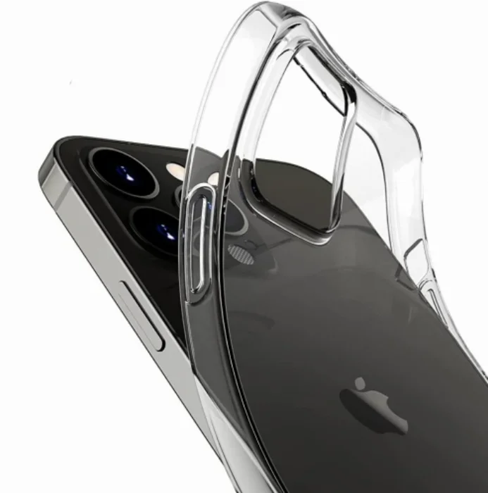 Apple iPhone 13 (6.1) Kılıf İnce Esnek Süper Silikon 0.3mm - Şeffaf