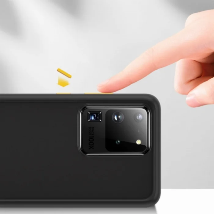 Benks Samsung Galaxy S20 Ultra Kılıf Arkası Mat Magic Smooth Drop Resistance Kapak - Siyah