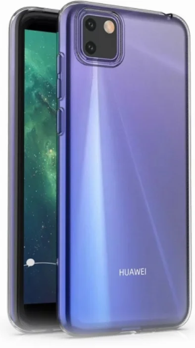 Huawei Y6p Kılıf Ultra İnce Esnek Süper Silikon 0.3mm - Şeffaf