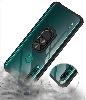 Huawei Y9 Prime 2019 Kılıf Standlı Arkası Şeffaf Kenarları Airbag Kapak - Kırmızı