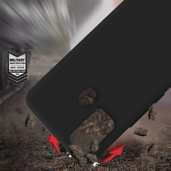 Omix X300 Kılıf Zore Biye Mat Esnek Silikon - Kırmızı