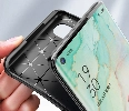 Oppo Reno 3 Pro Kılıf Silikon Parmak İzi Bırakmayan Karbon Soft Negro Kapak - Lacivert