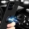 Oppo Reno 4 Lite Kılıf Renkli Silikon Yüzüklü Standlı Auto Focus Ravel Kapak - Mavi