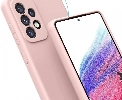 Samsung Galaxy A14 Kılıf İçi Kadife Mat Mara Lansman Silikon Kapak - Pembe