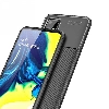 Samsung Galaxy M31s Kılıf Silikon Parmak İzi Bırakmayan Karbon Soft Negro Kapak - Kahve