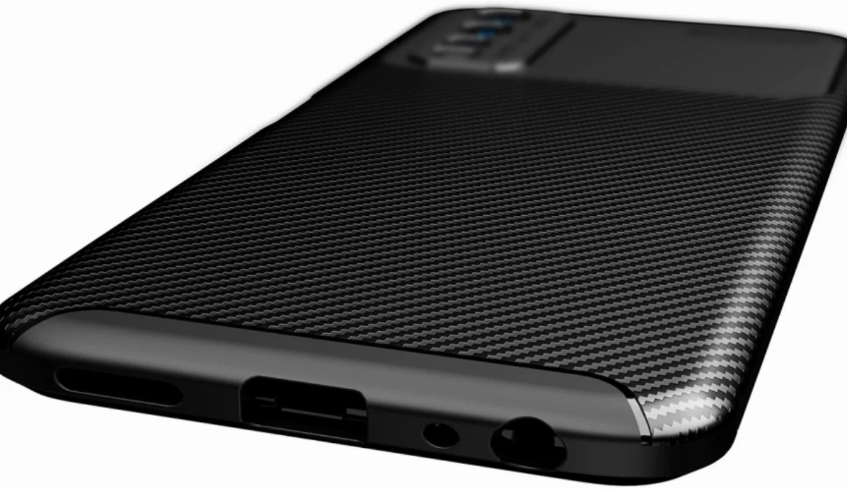 Vivo Y11s Kılıf Karbon Serisi Mat Fiber Silikon Negro Kapak - Kahverengi