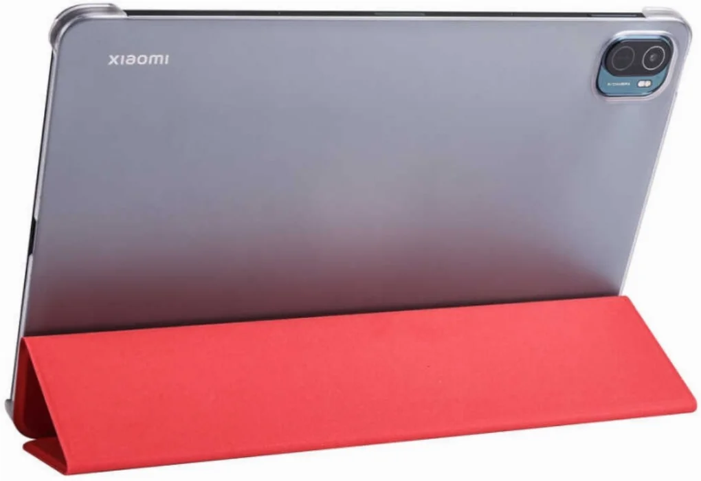 Xiaomi Mi Pad 5 Tablet Kılıfı Standlı Smart Cover Kapak - Kırmızı