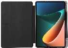 Xiaomi Mi Pad 5 Tablet Kılıfı Standlı Tri Folding Kalemlikli Silikon Smart Cover - Koyu Yeşil