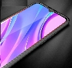 Xiaomi Redmi 9 Kılıf Deri Görünümlü Lüks Parmak İzi Bırakmaz Niss Silikon Kapak - Kırmızı