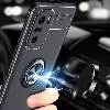 Xiaomi Redmi K40 Kılıf Renkli Silikon Yüzüklü Standlı Auto Focus Ravel Kapak - Mavi