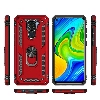 Xiaomi Redmi Note 9 Kılıf Silikon Zırhlı Standlı Yüzüklü Mıknatıslı Tank Kapak - Lacivert