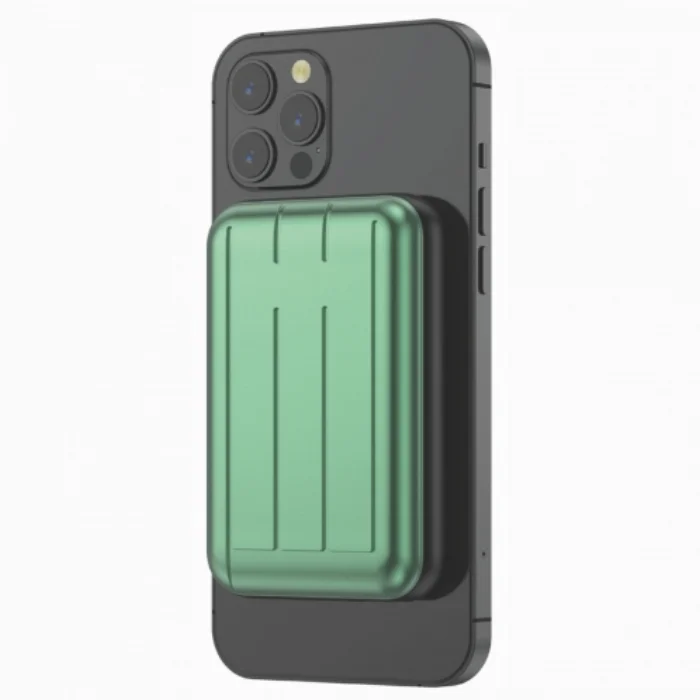 Xipin MagSafe Apple iPhone 12 13 14 Serisi 10000 mAh Powerbank T113 - Yeşil