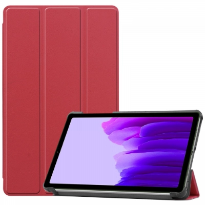 Lenovo Tab M10 Plus TB-125F - TB-128F 3. Jenerasyon Tablet Kılıfı Standlı Smart Cover Kapak - Kırmızı