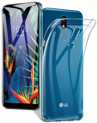 LG K40 Kılıf Kamera Korumalı Esnek Silikon Kapak - Şeffaf