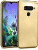 LG K50s Kılıf İnce Soft Mat Renkli Esnek Silikon Kapak - Gold