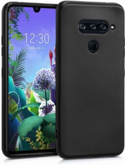 LG K50s Kılıf İnce Soft Mat Renkli Esnek Silikon Kapak - Siyah