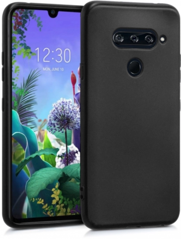 LG K50s Kılıf İnce Soft Mat Renkli Esnek Silikon Kapak - Siyah