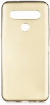 LG K61 Kılıf İnce Soft Mat Renkli Esnek Silikon Kapak - Gold