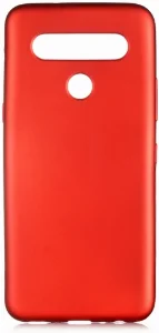 LG K61 Kılıf İnce Mat Esnek Silikon - Kırmızı