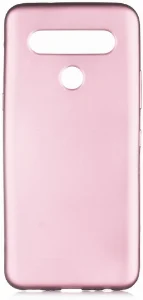 LG K61 Kılıf İnce Mat Esnek Silikon - Rose Gold