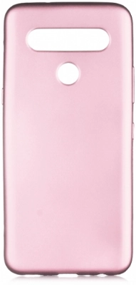 LG K61 Kılıf İnce Soft Mat Renkli Esnek Silikon Kapak - Rose Gold