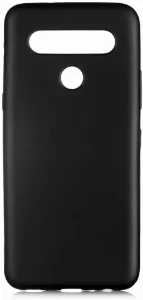 LG K61 Kılıf İnce Mat Esnek Silikon - Siyah
