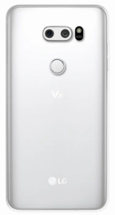 LG V30 Kılıf Ultra İnce Kaliteli Esnek Silikon 0.2mm - Şeffaf
