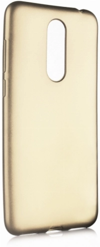 Meizu M6T Kılıf İnce Soft Mat Renkli Esnek Silikon Kapak - Gold